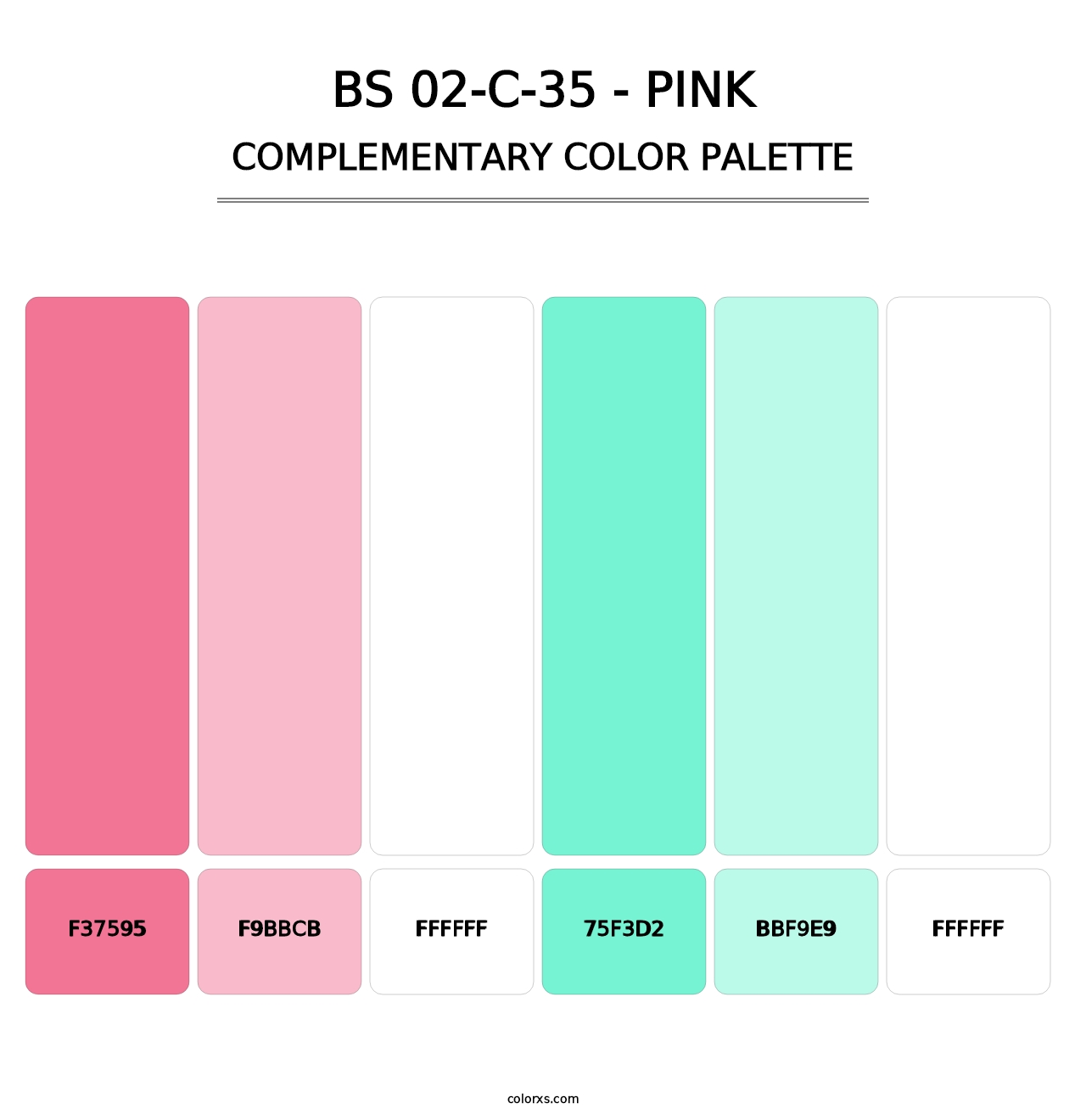 BS 02-C-35 - Pink - Complementary Color Palette