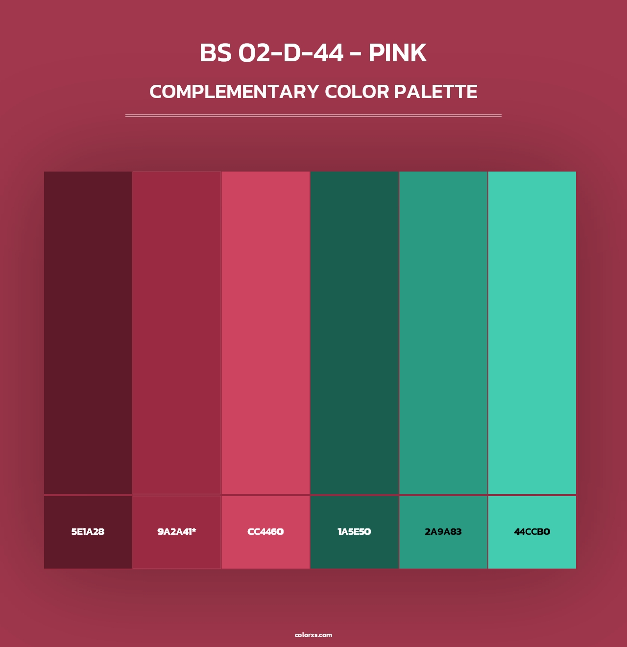 BS 02-D-44 - Pink - Complementary Color Palette