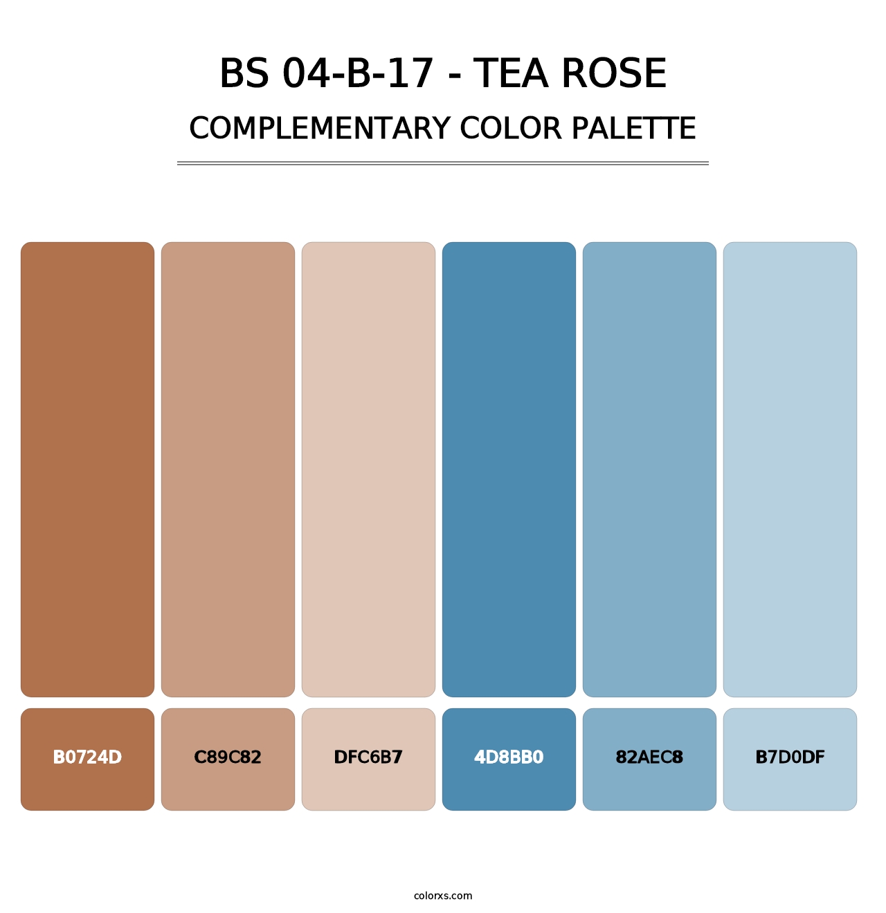 BS 04-B-17 - Tea Rose - Complementary Color Palette