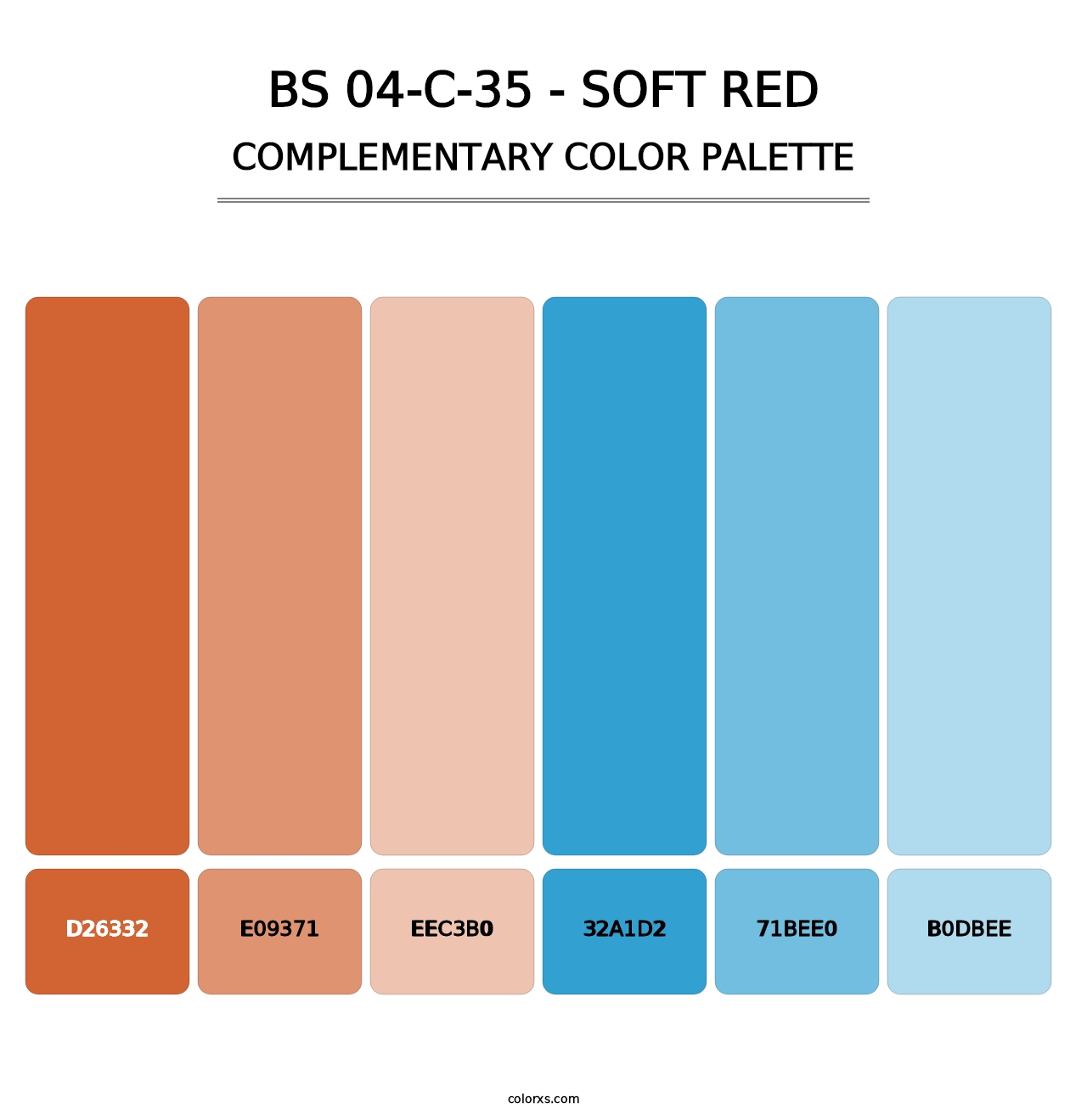 BS 04-C-35 - Soft Red - Complementary Color Palette