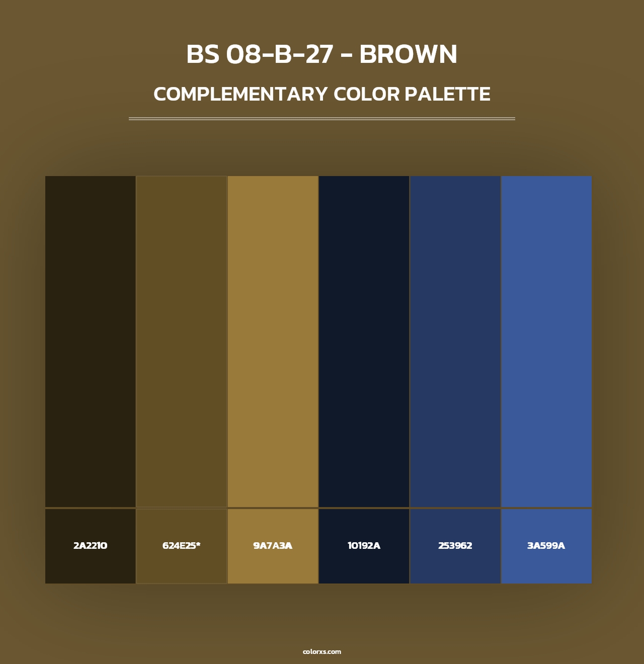 BS 08-B-27 - Brown - Complementary Color Palette
