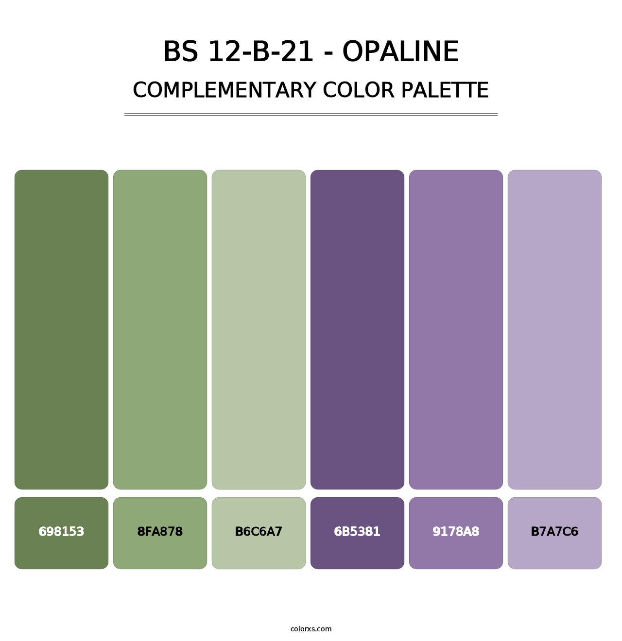 BS 12-B-21 - Opaline - Complementary Color Palette