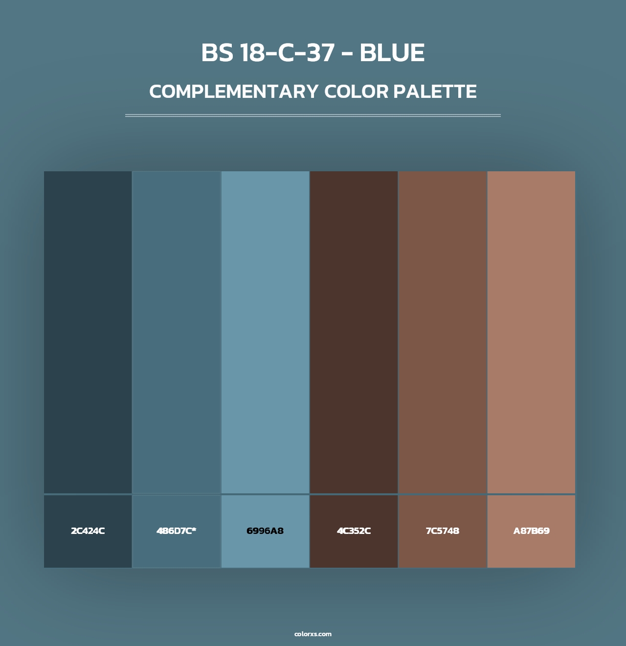 BS 18-C-37 - Blue - Complementary Color Palette