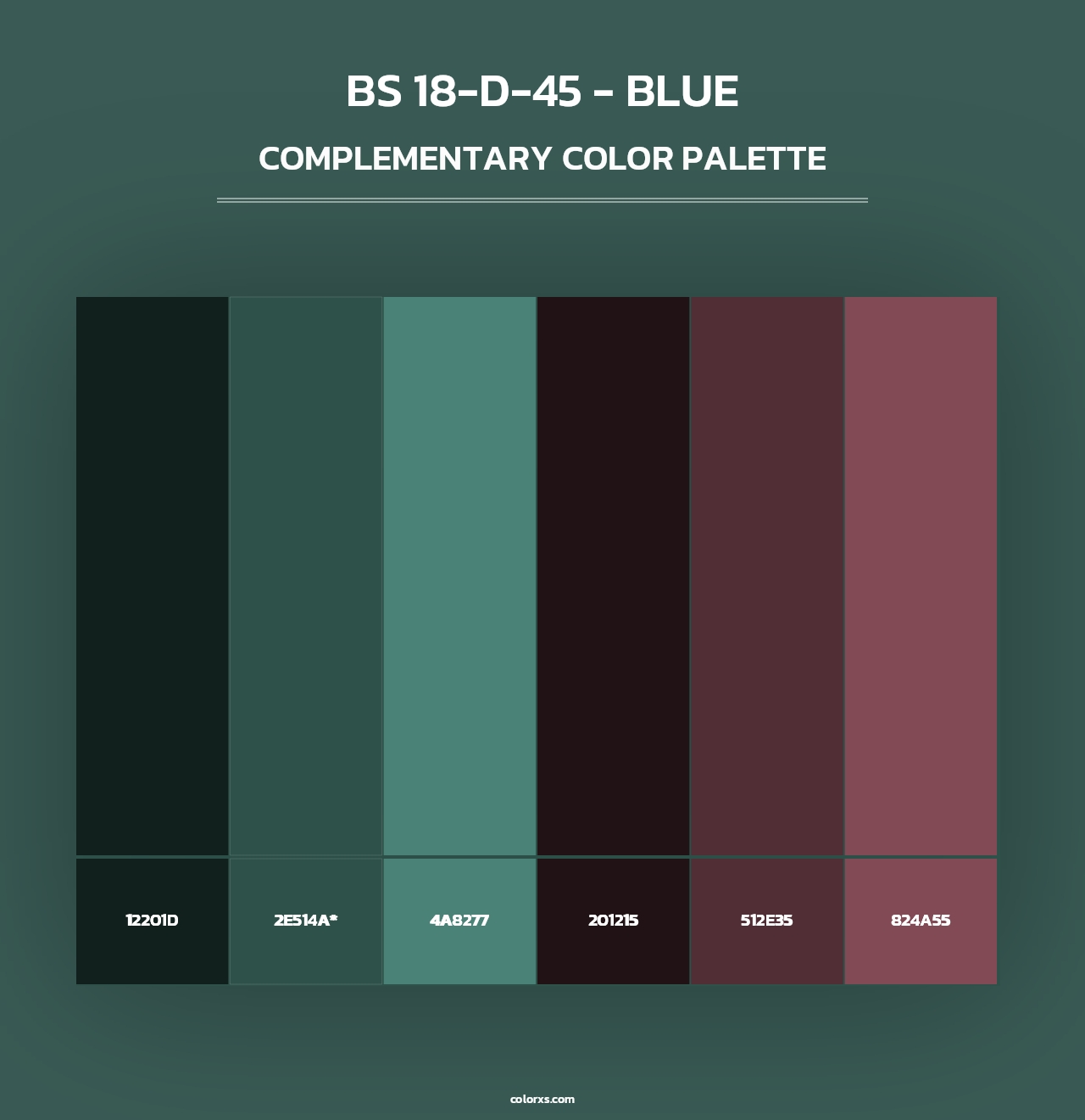 BS 18-D-45 - Blue - Complementary Color Palette