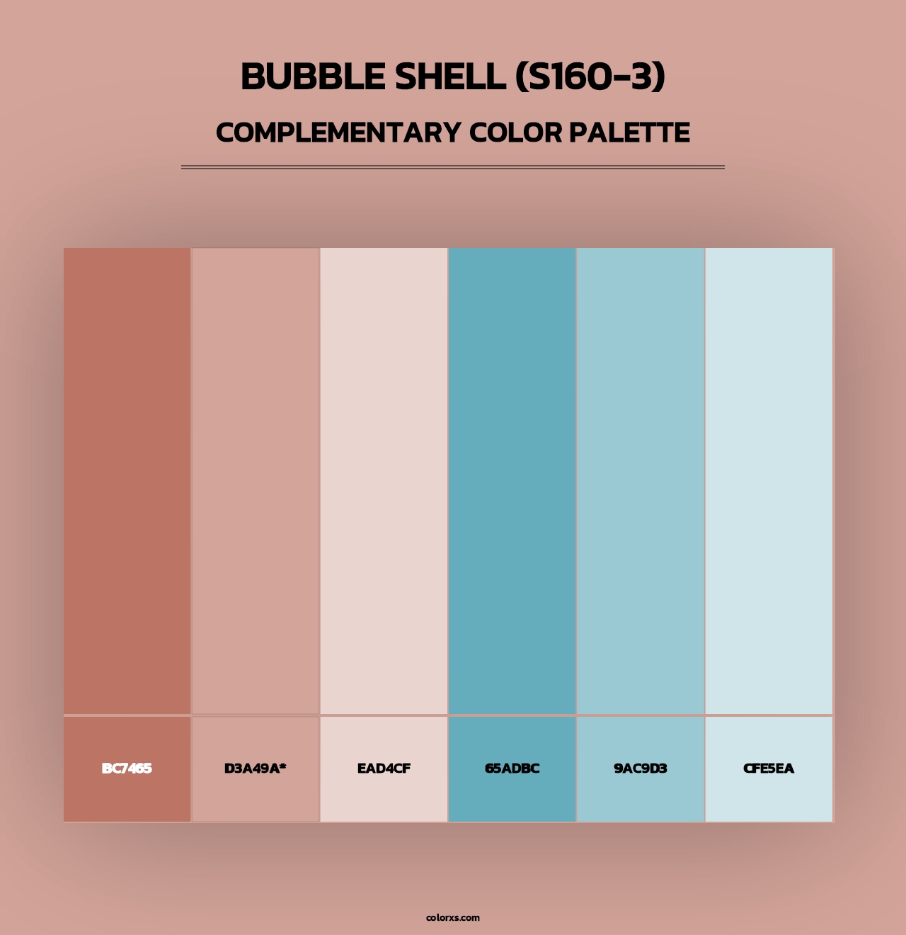 Bubble Shell (S160-3) - Complementary Color Palette