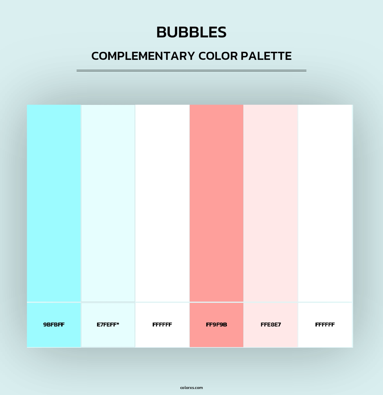 Bubbles - Complementary Color Palette