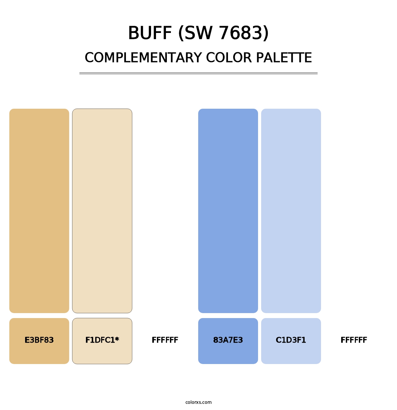 Buff (SW 7683) - Complementary Color Palette