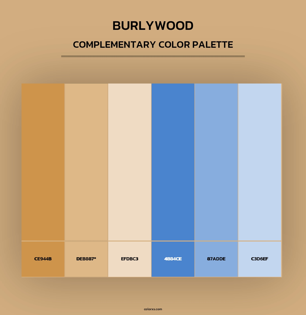 Burlywood - Complementary Color Palette