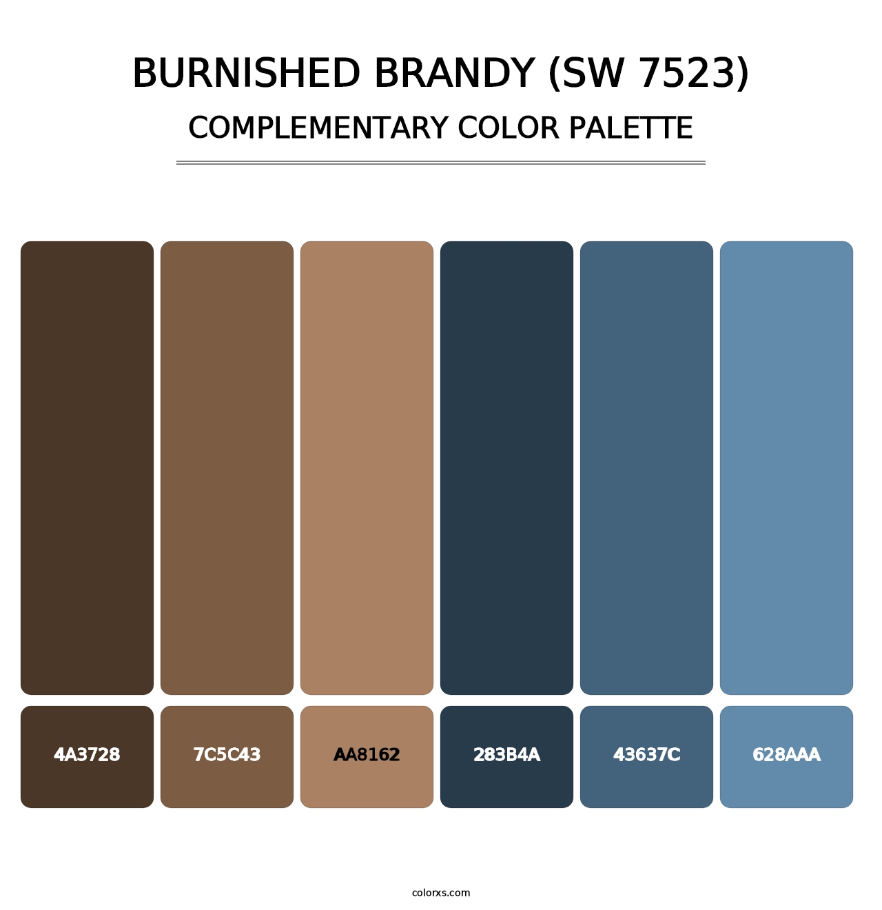 Burnished Brandy (SW 7523) - Complementary Color Palette