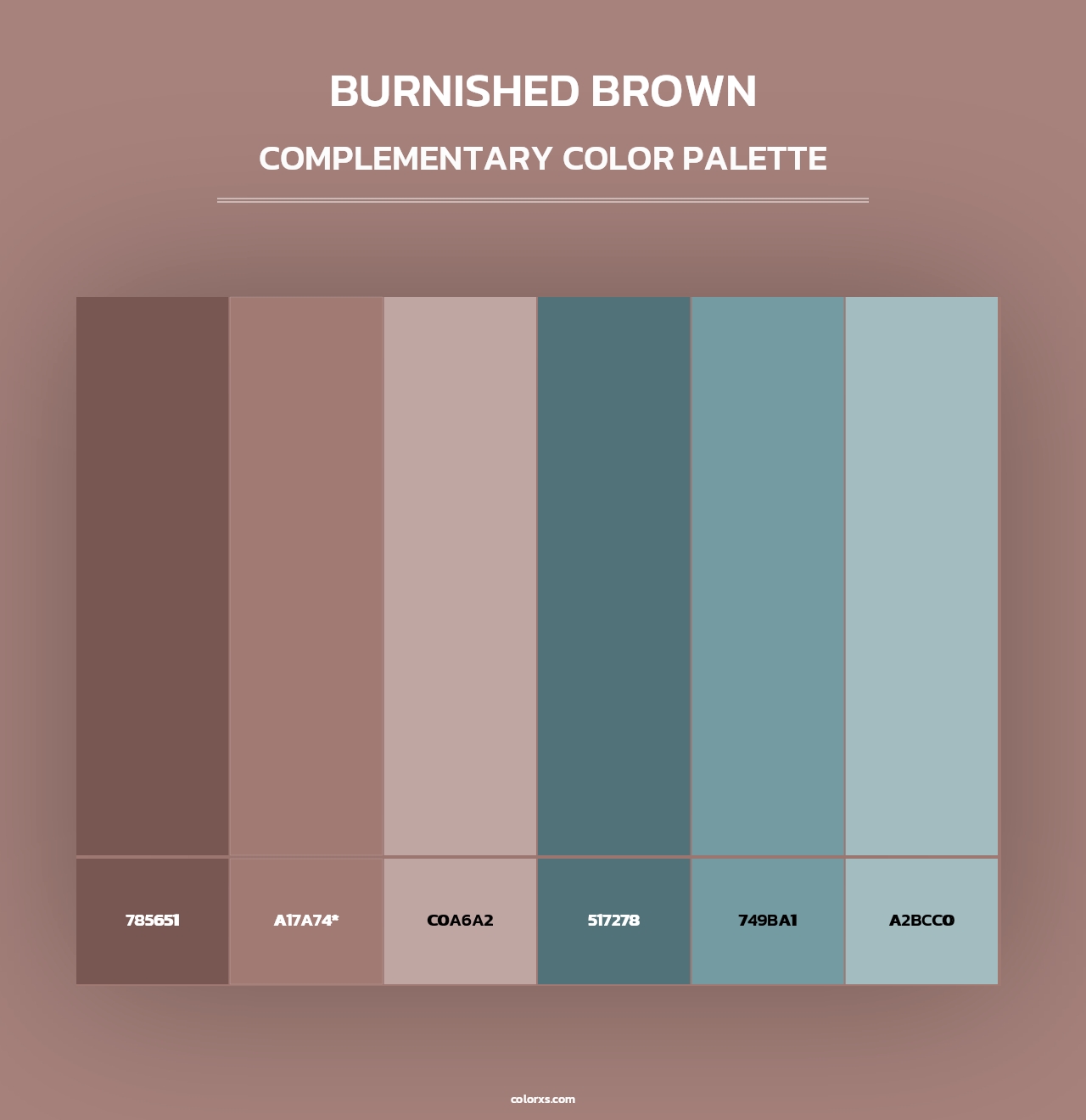 Burnished Brown - Complementary Color Palette