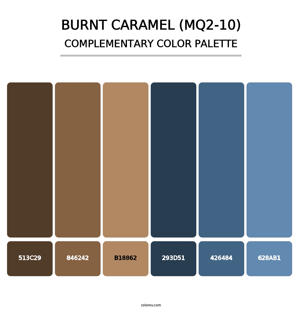 Burnt Caramel (MQ2-10) - Complementary Color Palette