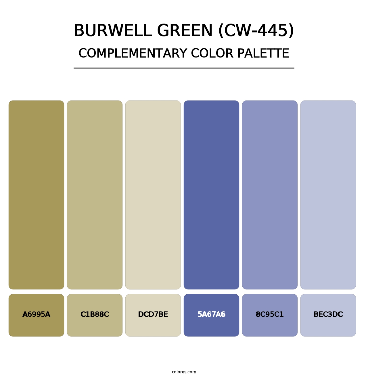Burwell Green (CW-445) - Complementary Color Palette