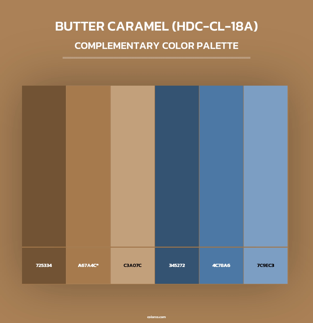 Butter Caramel (HDC-CL-18A) - Complementary Color Palette
