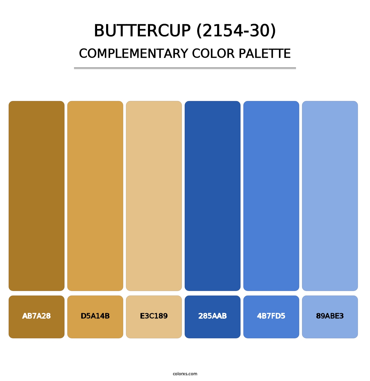 Buttercup (2154-30) - Complementary Color Palette