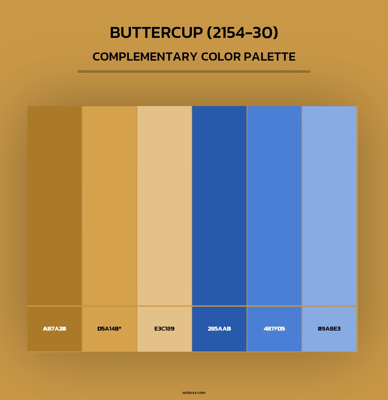 Buttercup (2154-30) - Complementary Color Palette