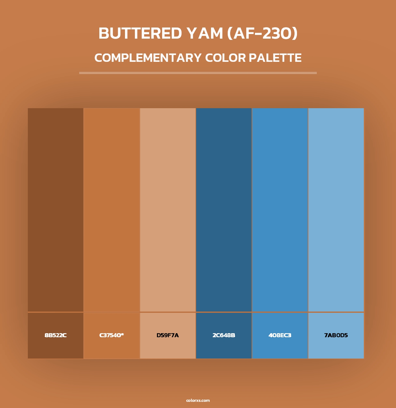 Buttered Yam (AF-230) - Complementary Color Palette