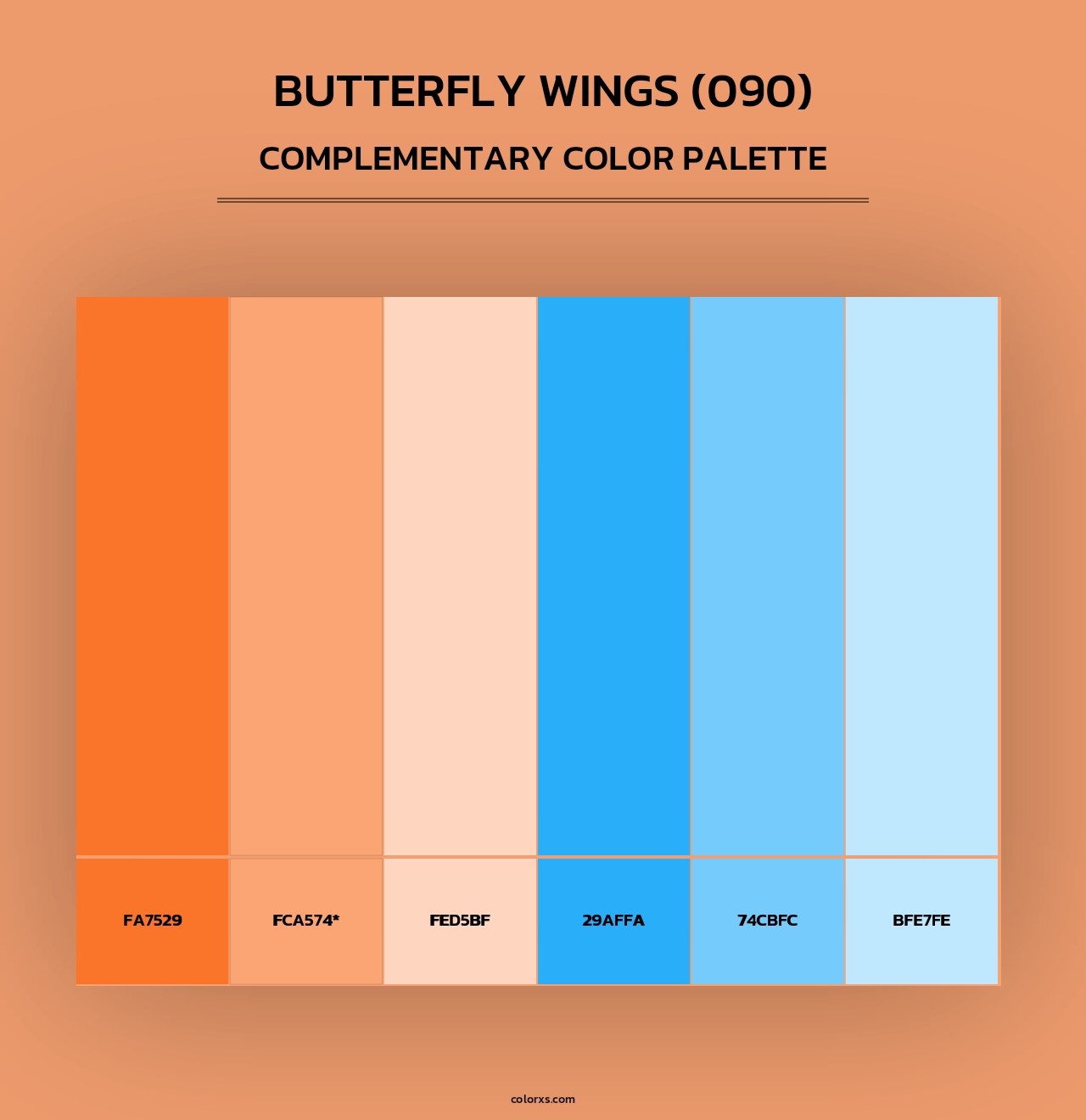 Butterfly Wings (090) - Complementary Color Palette