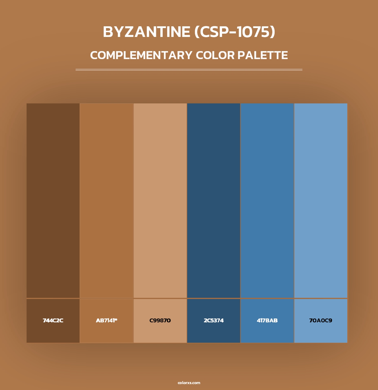 Byzantine (CSP-1075) - Complementary Color Palette