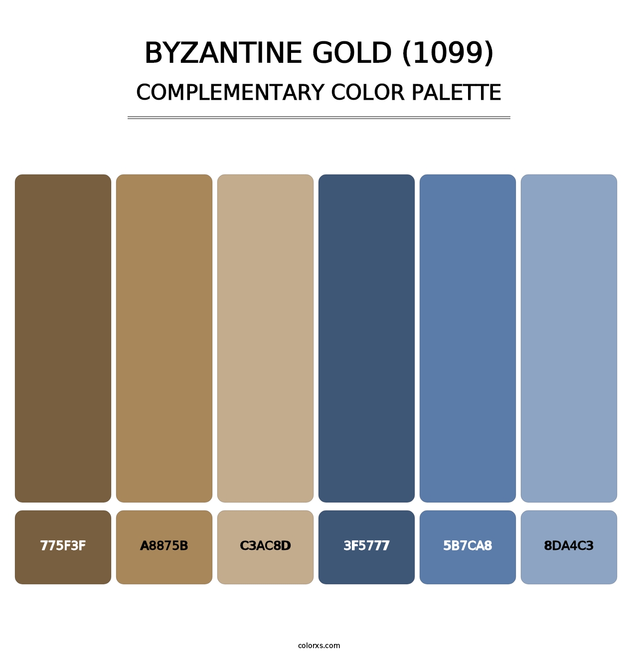 Byzantine Gold (1099) - Complementary Color Palette