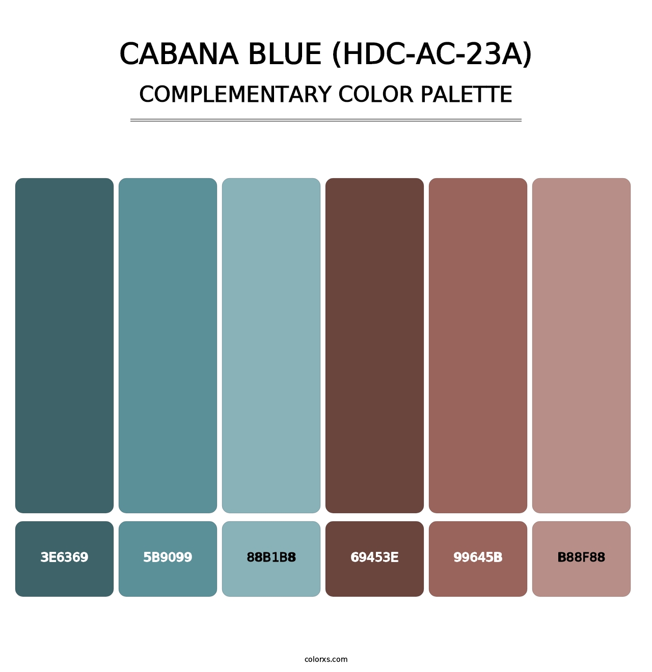 Cabana Blue (HDC-AC-23A) - Complementary Color Palette