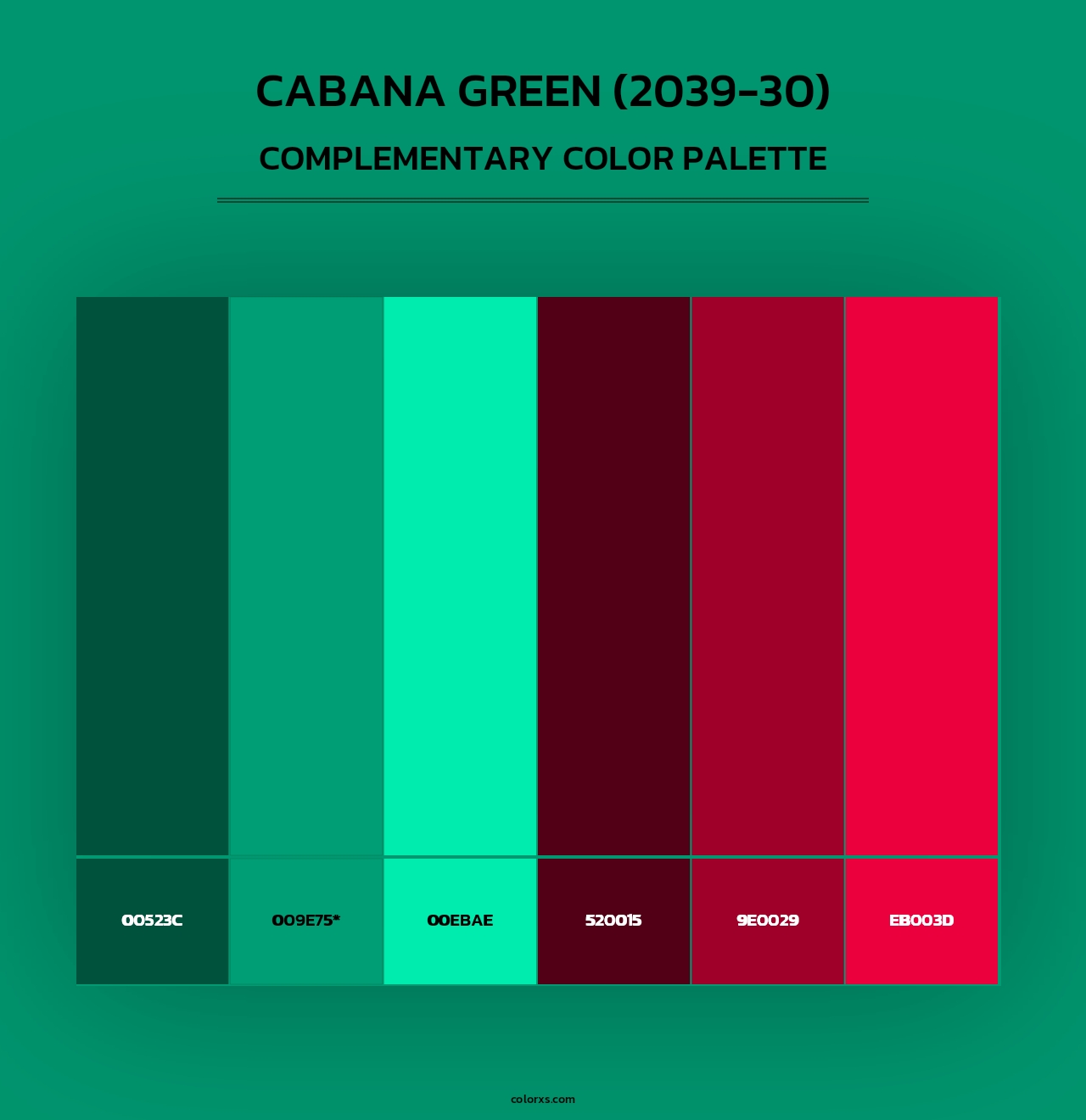 Cabana Green (2039-30) - Complementary Color Palette