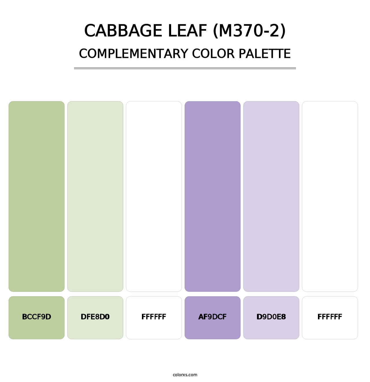 Cabbage Leaf (M370-2) - Complementary Color Palette