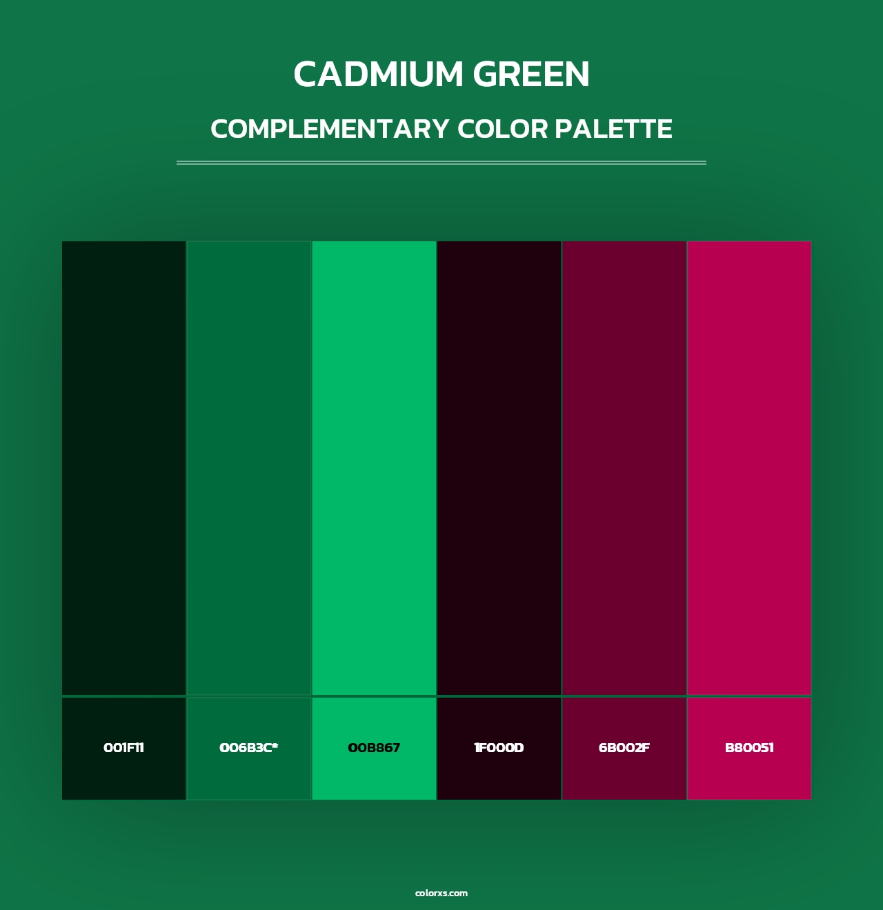 Cadmium Green - Complementary Color Palette