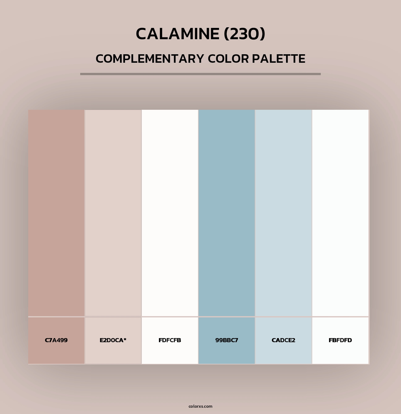 Calamine (230) - Complementary Color Palette