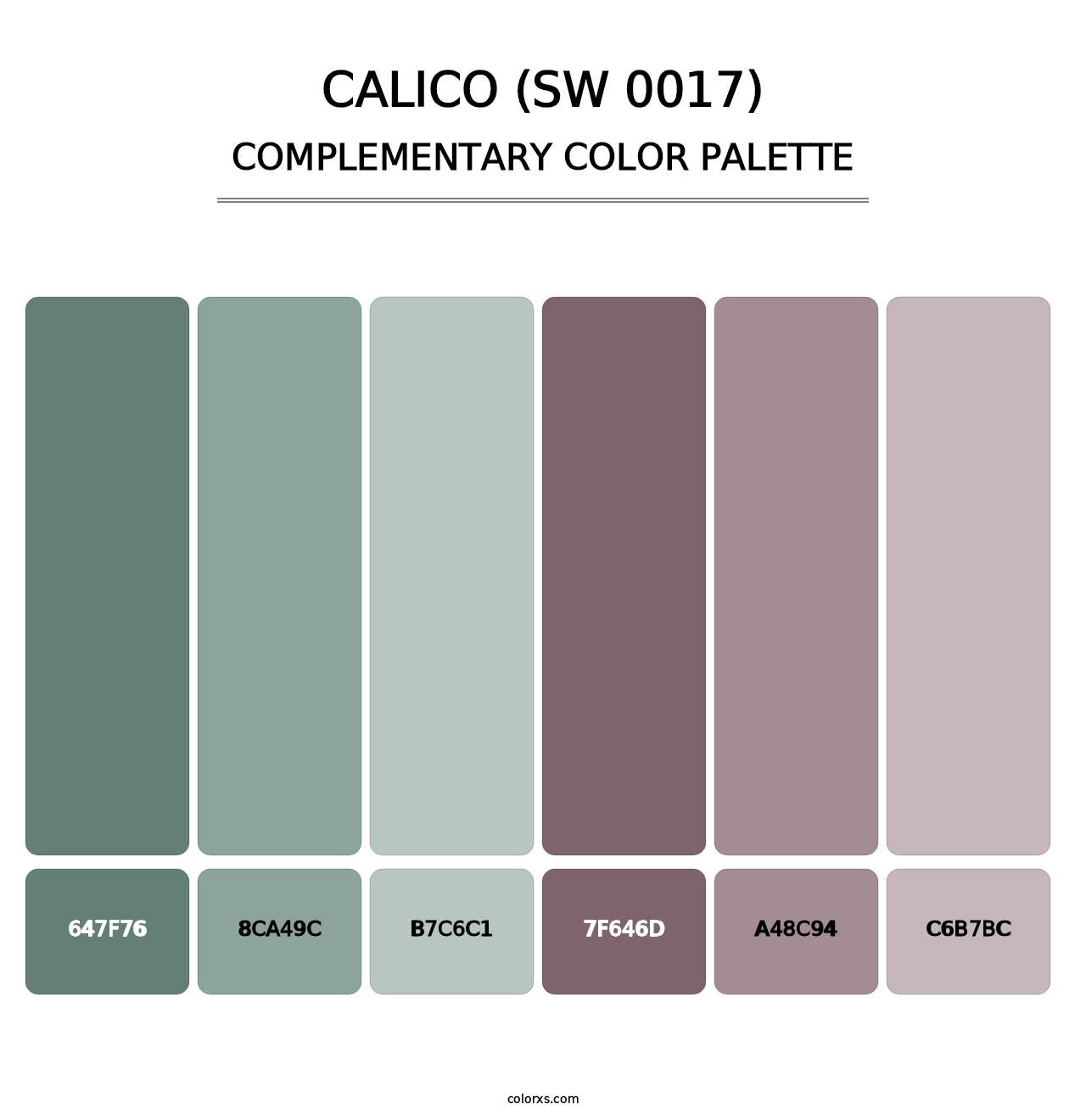 Calico (SW 0017) - Complementary Color Palette