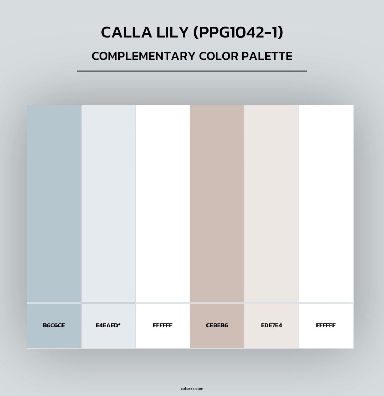 Calla Lily (PPG1042-1) - Complementary Color Palette