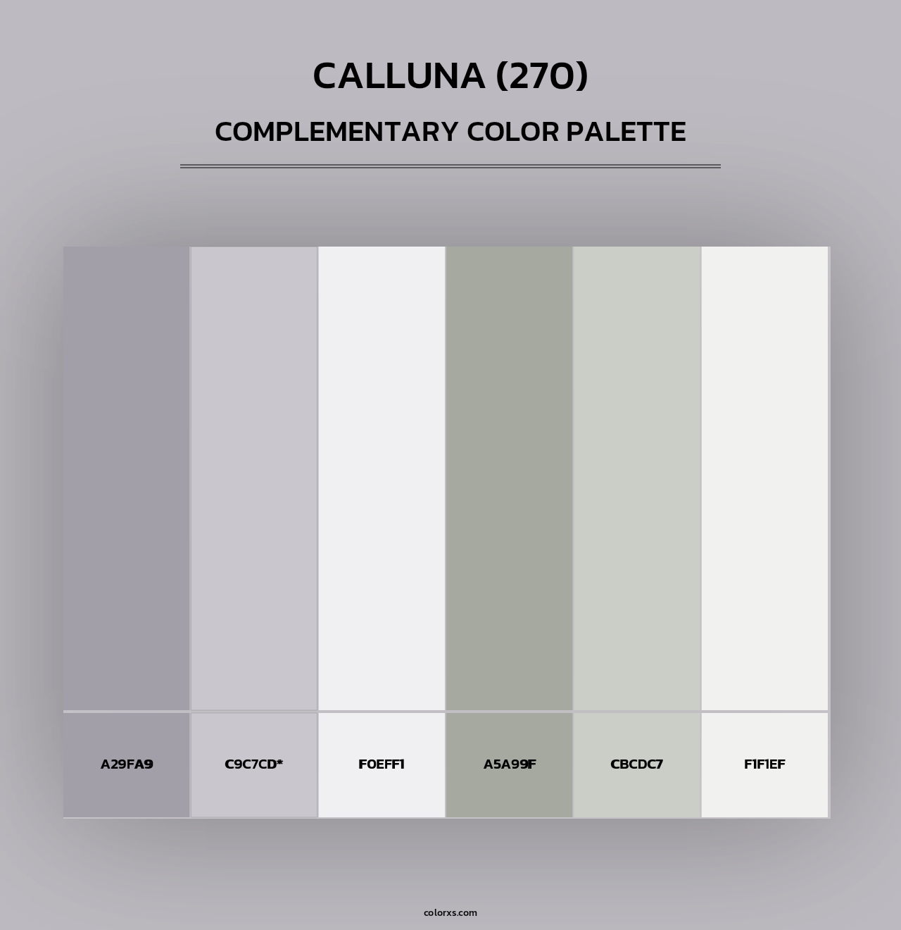 Calluna (270) - Complementary Color Palette