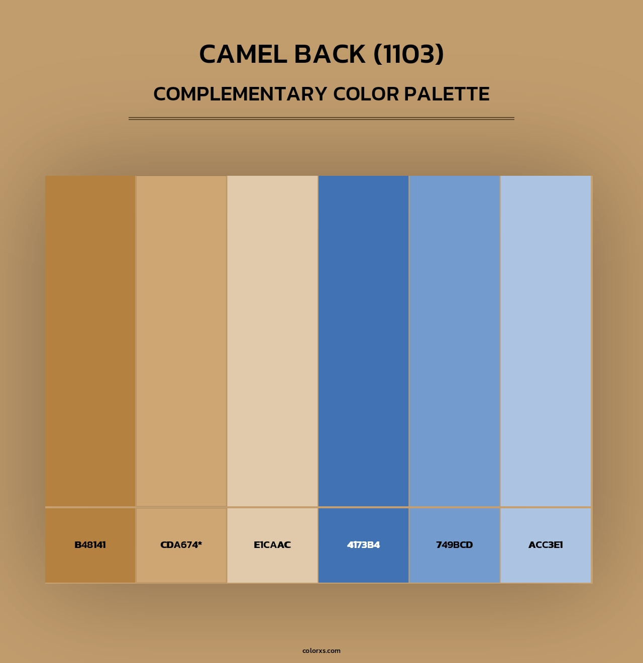 Camel Back (1103) - Complementary Color Palette