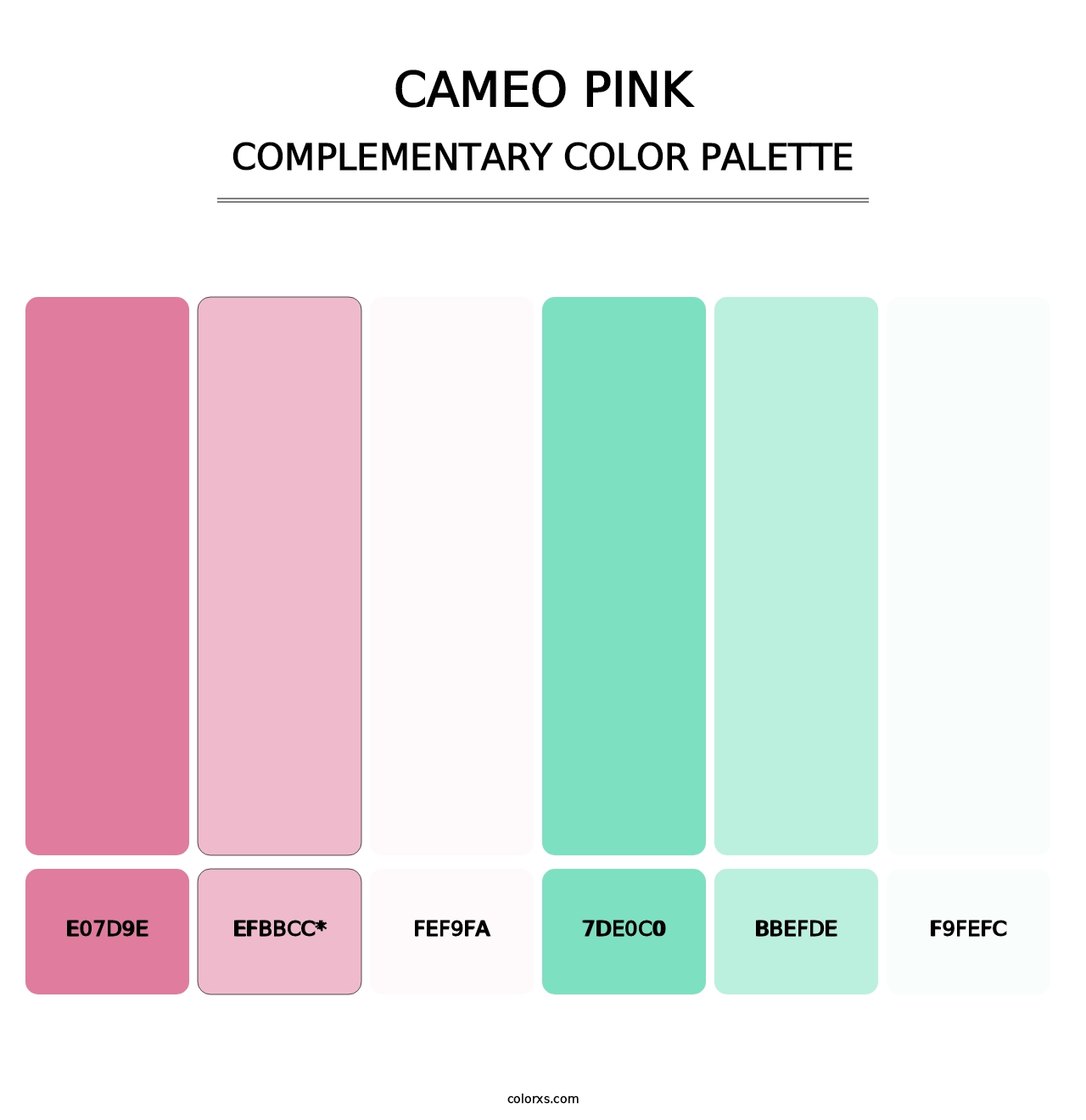 Cameo Pink - Complementary Color Palette