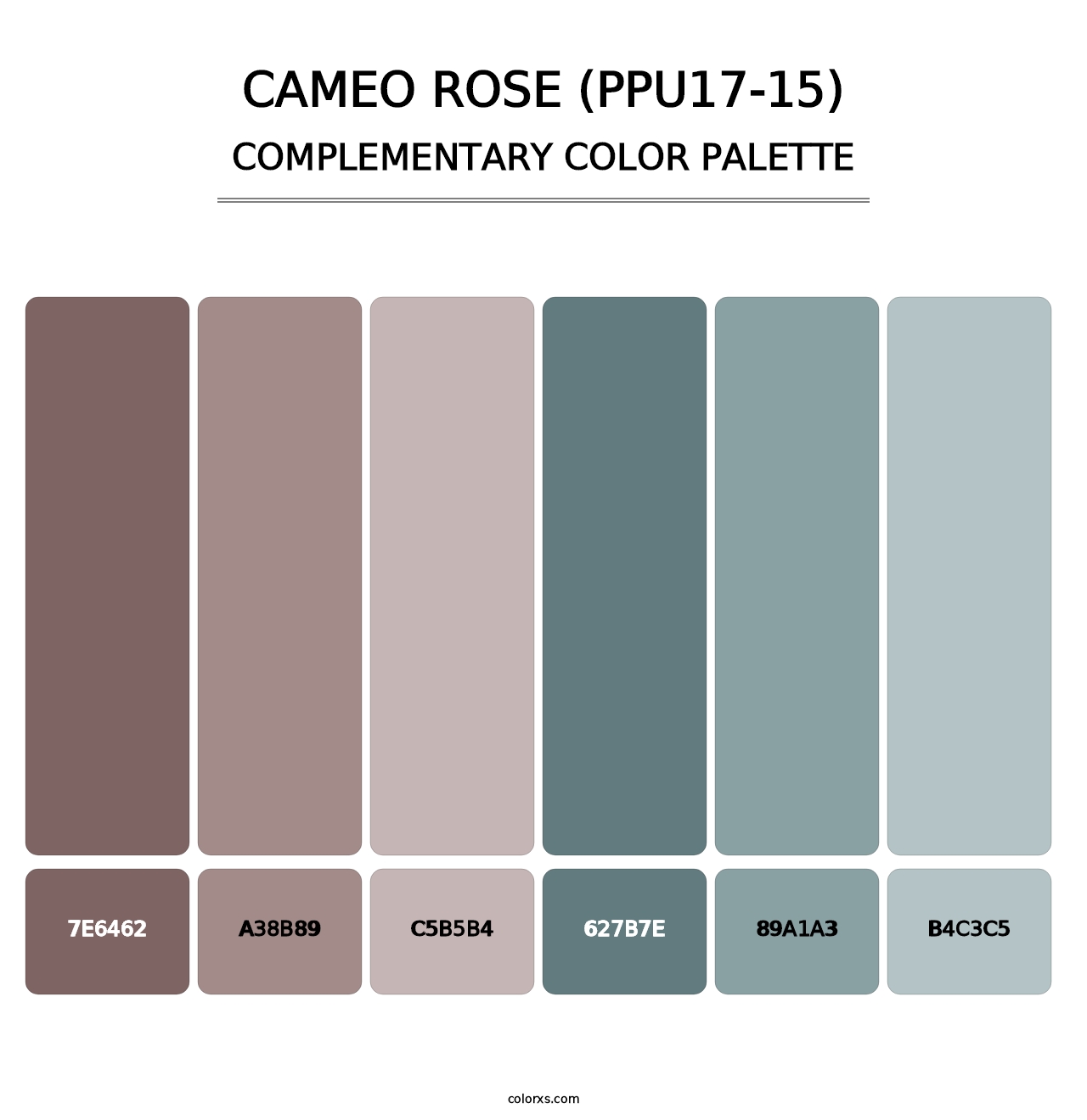 Cameo Rose (PPU17-15) - Complementary Color Palette
