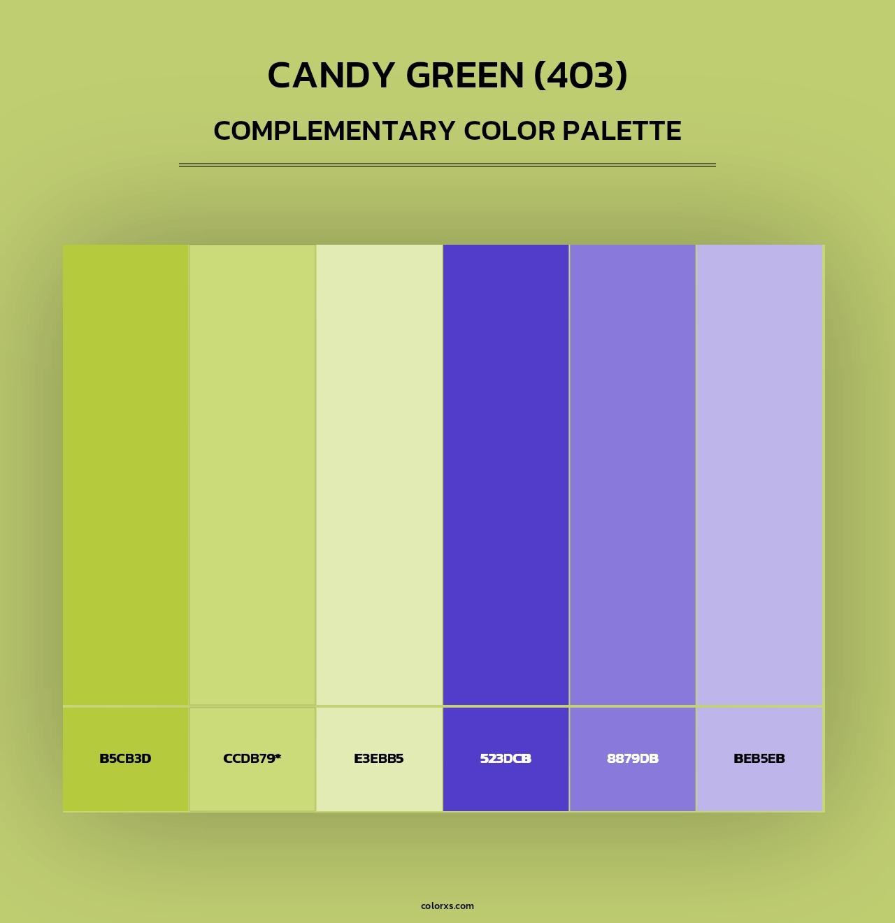 Candy Green (403) - Complementary Color Palette