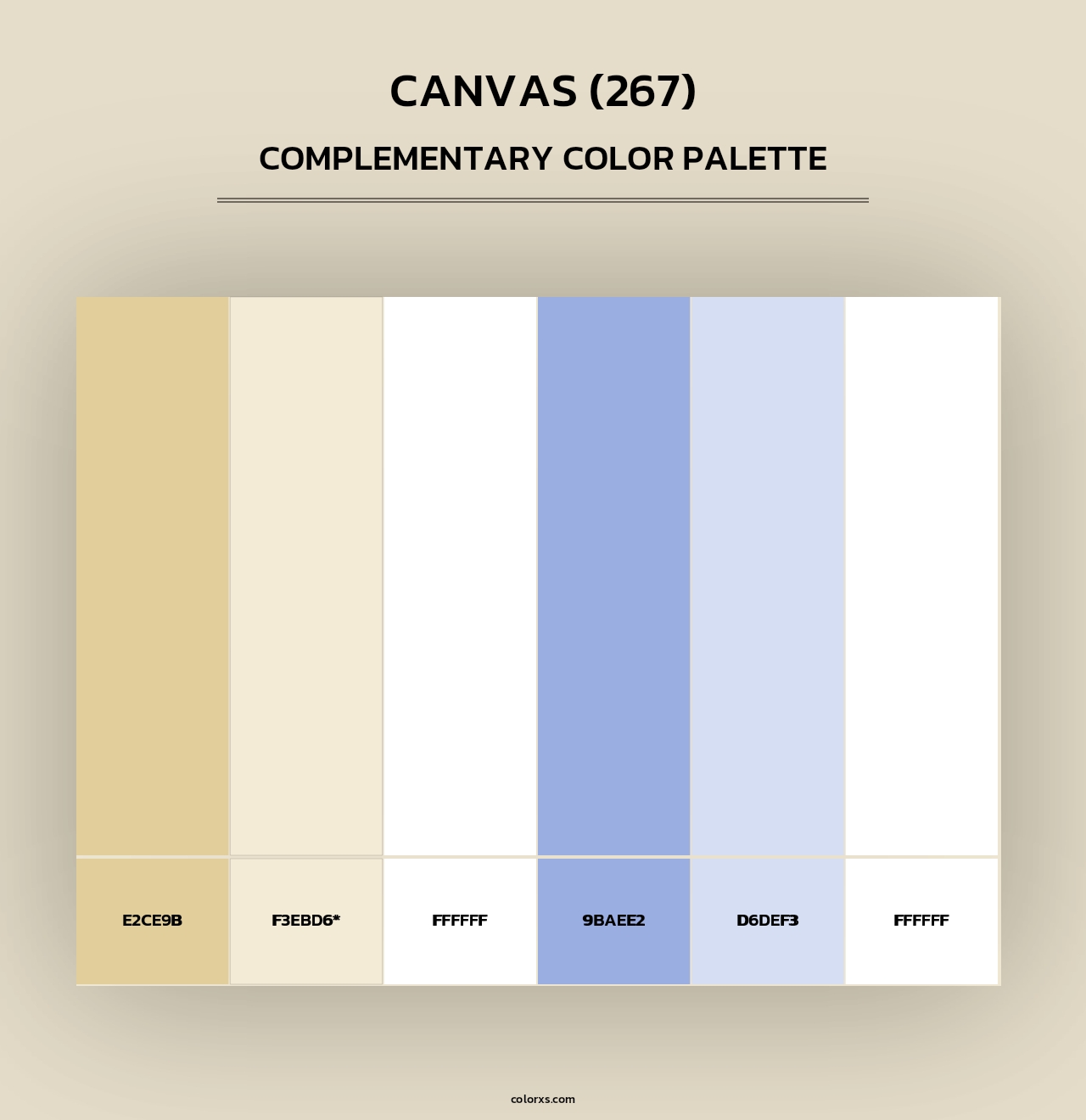 Canvas (267) - Complementary Color Palette