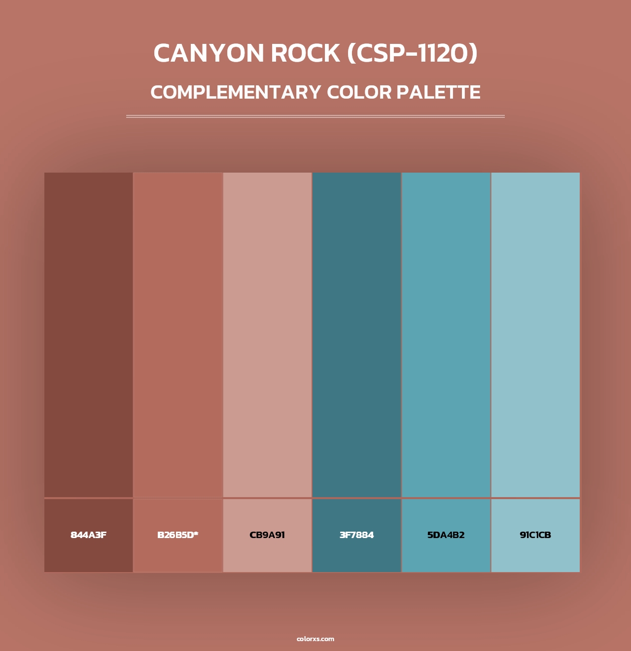 Canyon Rock (CSP-1120) - Complementary Color Palette
