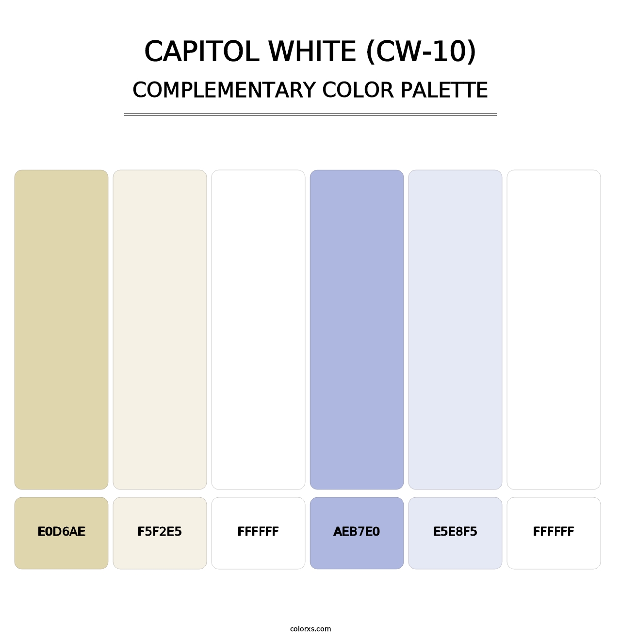 Capitol White (CW-10) - Complementary Color Palette