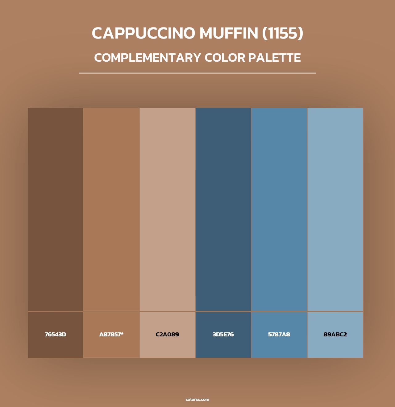 Cappuccino Muffin (1155) - Complementary Color Palette