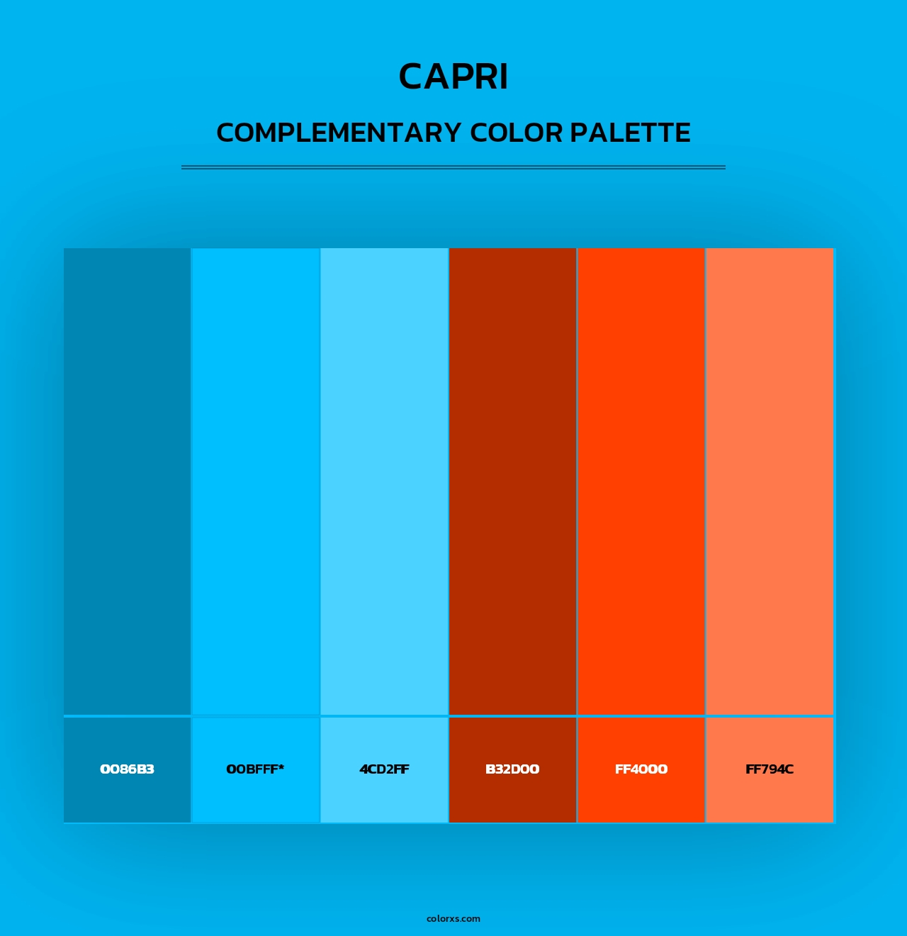 Capri - Complementary Color Palette
