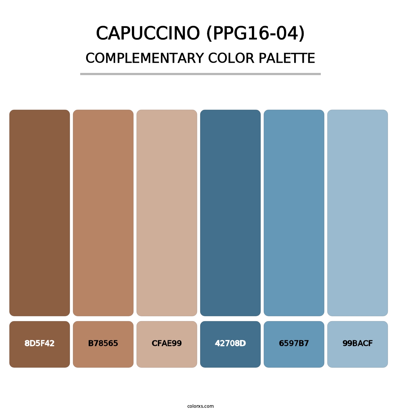 Capuccino (PPG16-04) - Complementary Color Palette