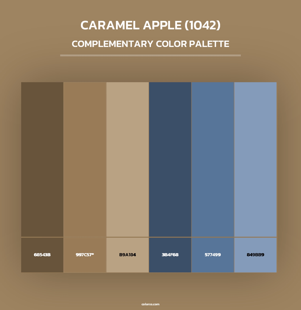 Caramel Apple (1042) - Complementary Color Palette