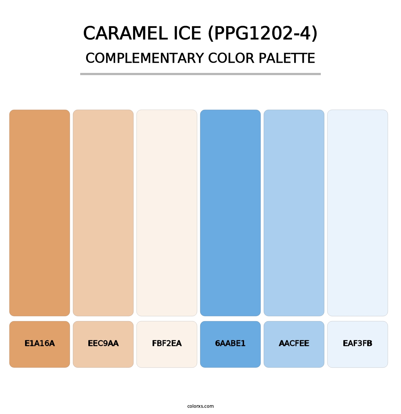 Caramel Ice (PPG1202-4) - Complementary Color Palette