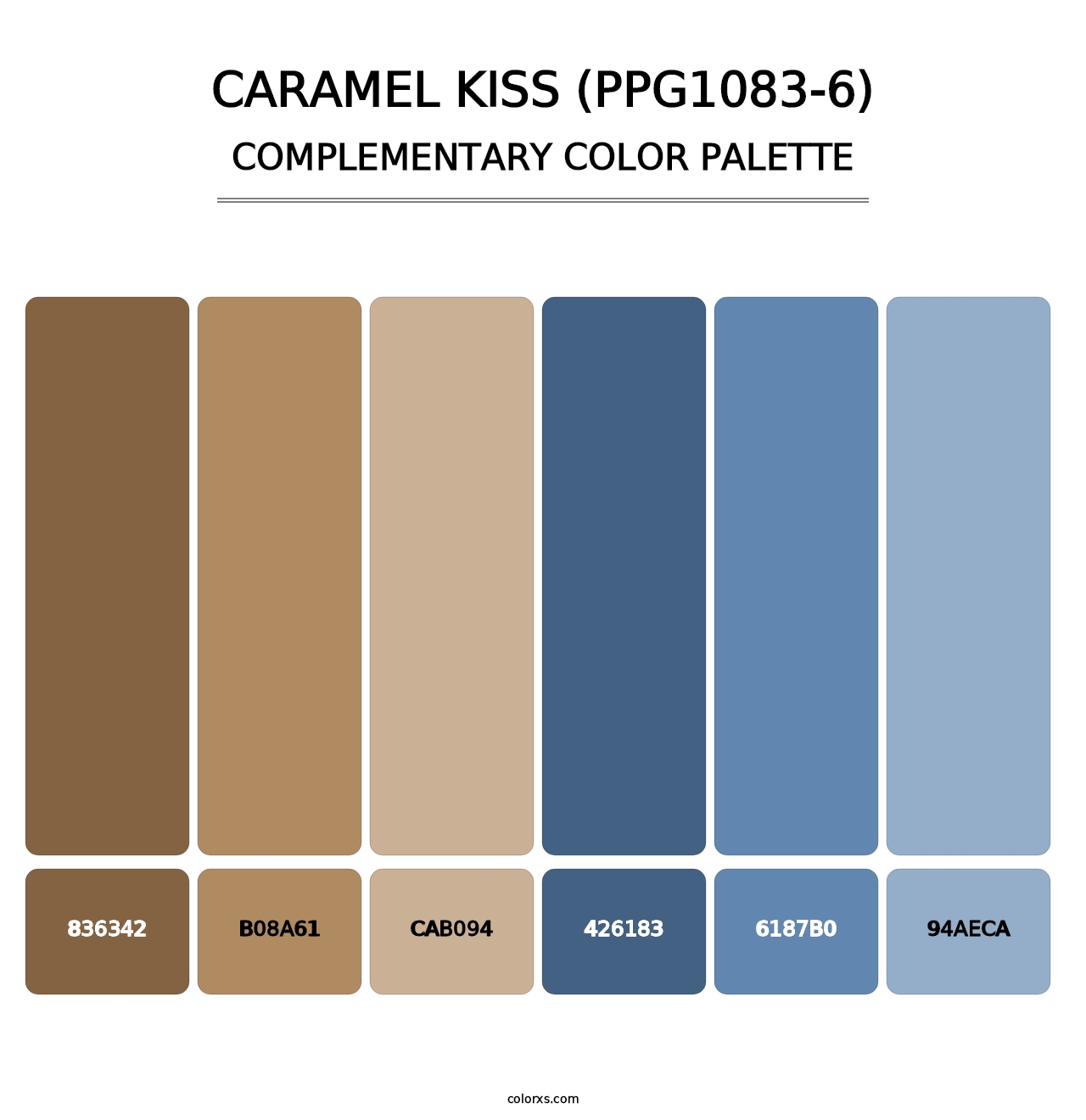 Caramel Kiss (PPG1083-6) - Complementary Color Palette