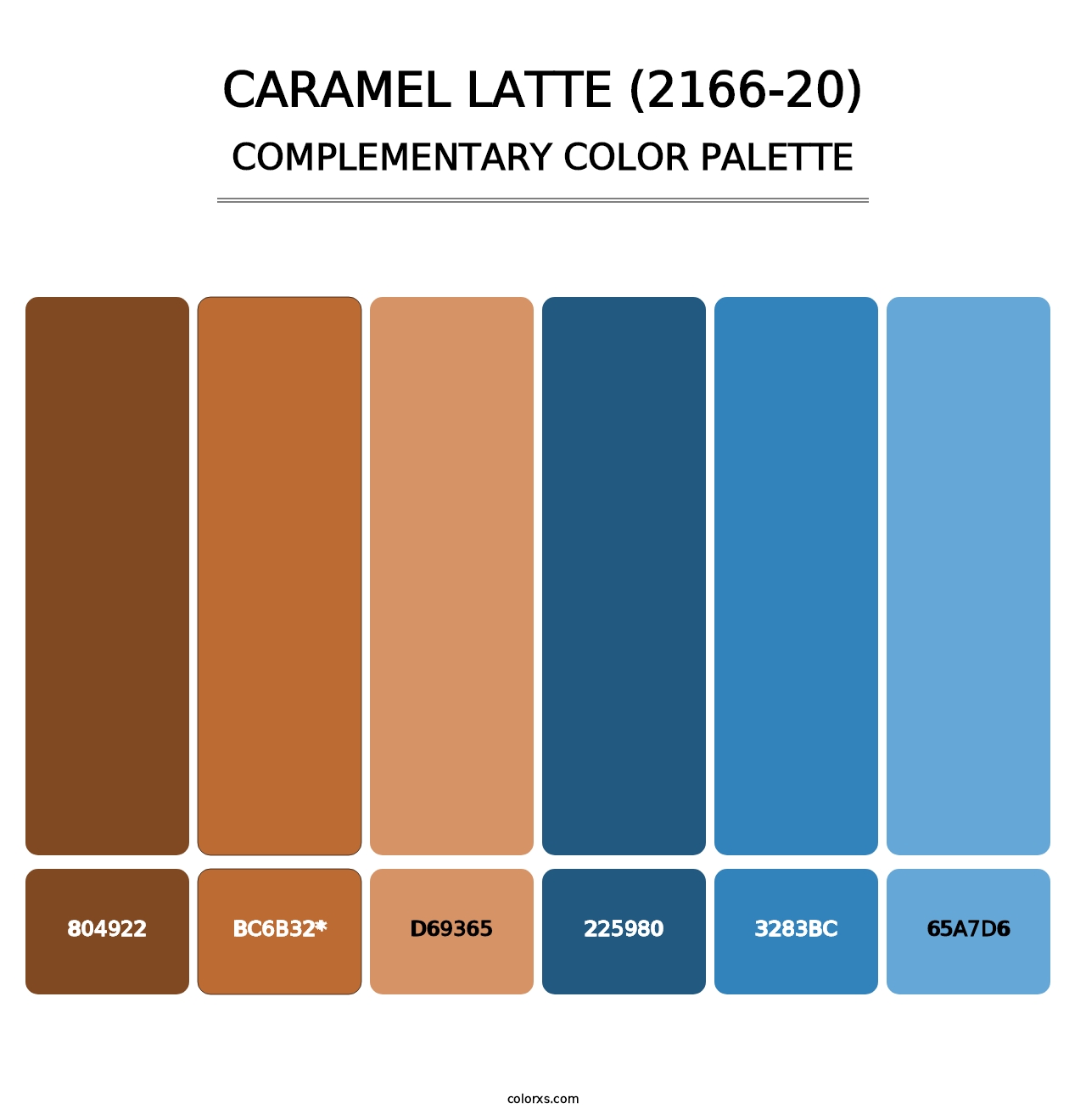 Caramel Latte (2166-20) - Complementary Color Palette