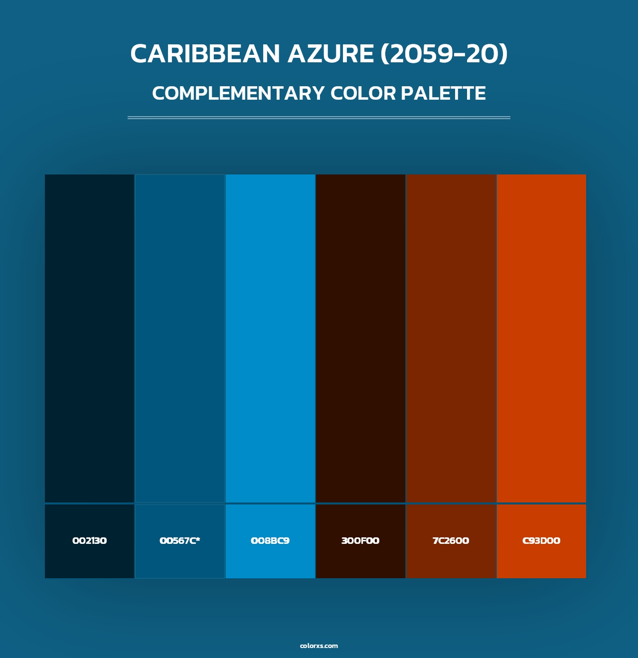 Caribbean Azure (2059-20) - Complementary Color Palette