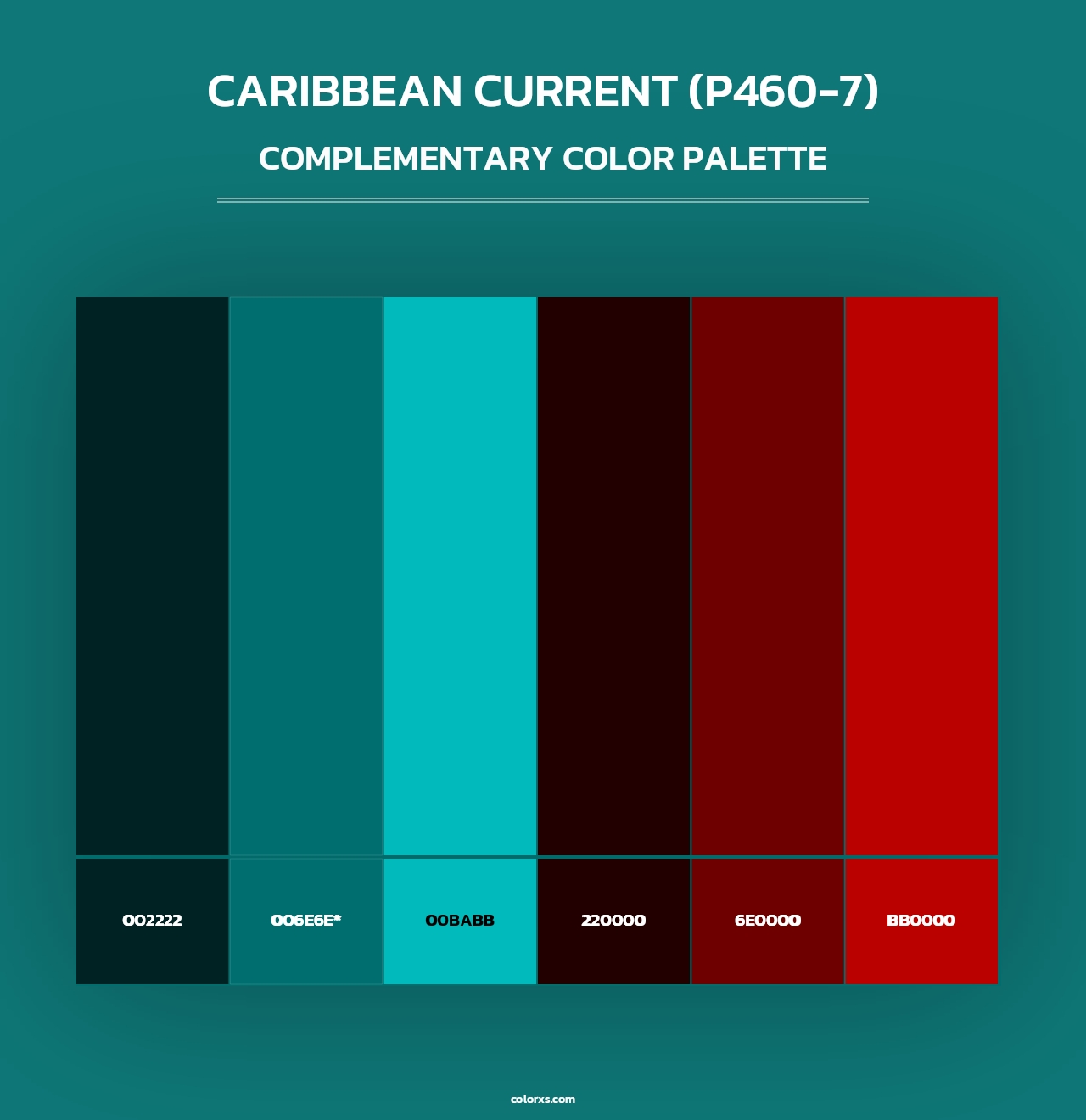 Caribbean Current (P460-7) - Complementary Color Palette