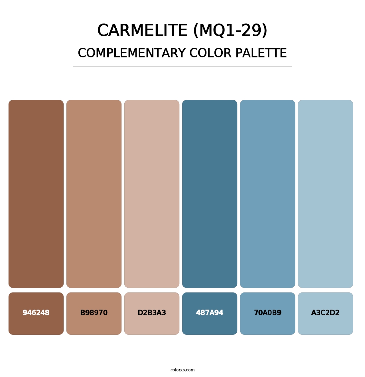 Carmelite (MQ1-29) - Complementary Color Palette