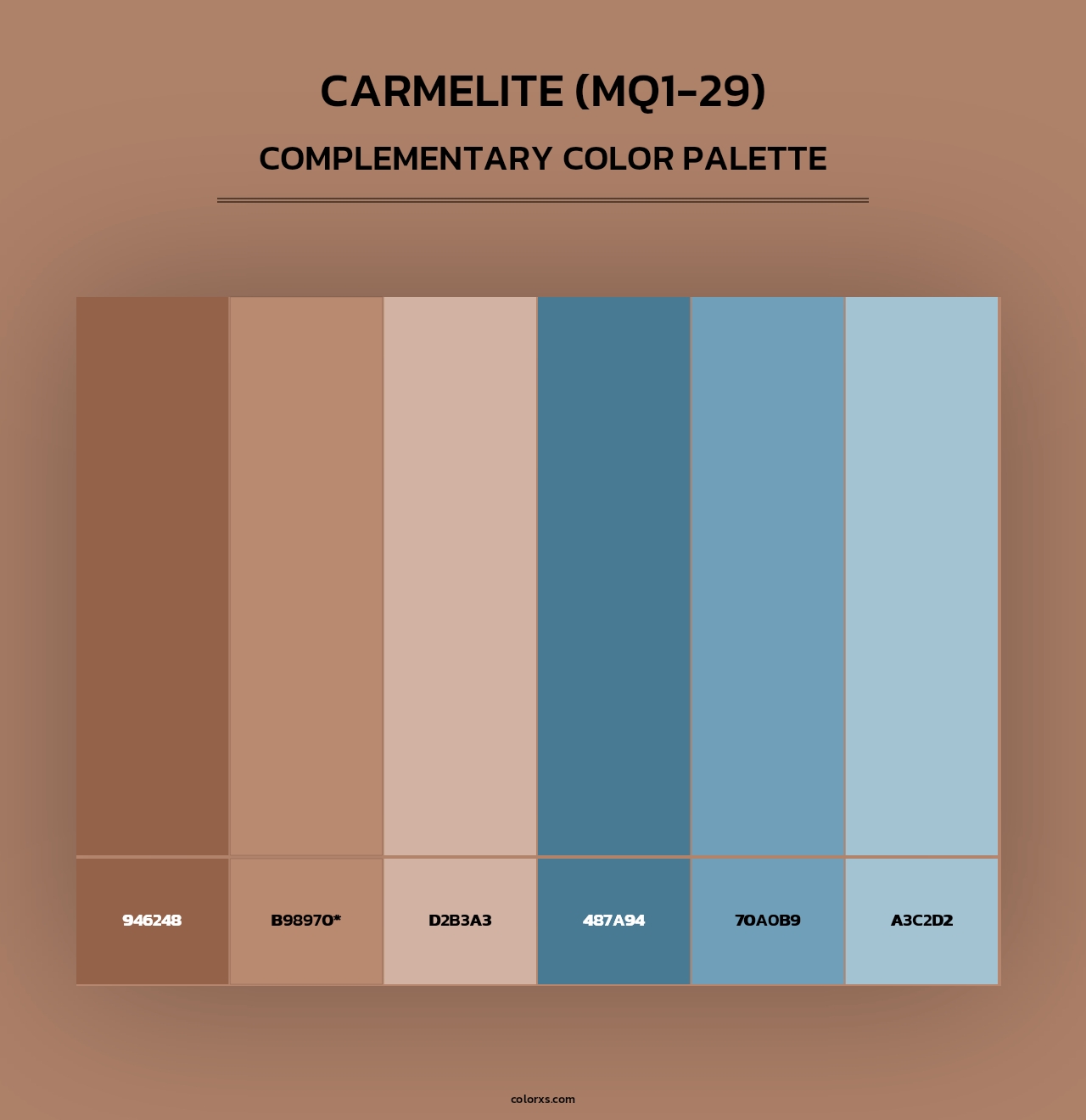 Carmelite (MQ1-29) - Complementary Color Palette