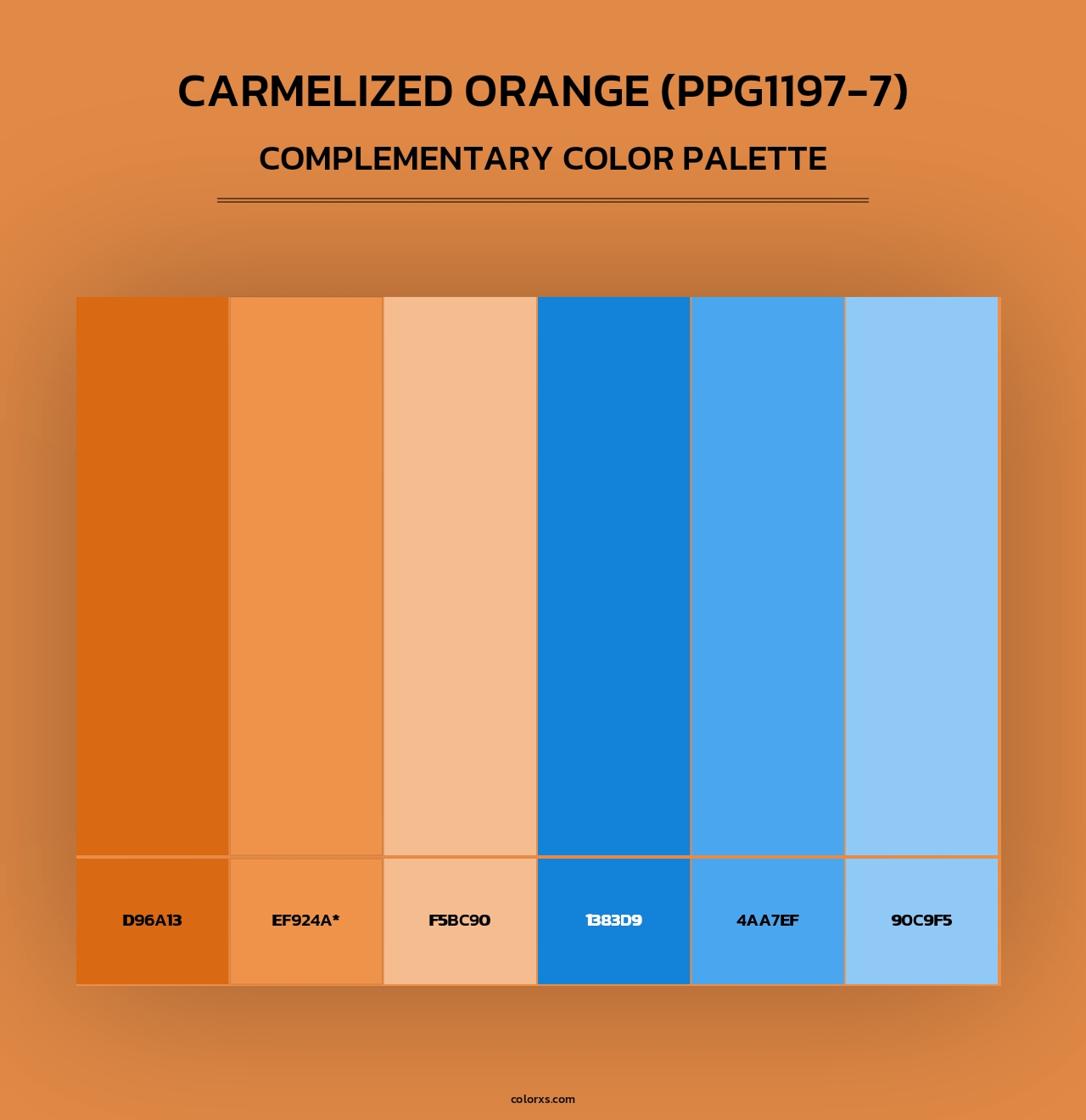 Carmelized Orange (PPG1197-7) - Complementary Color Palette